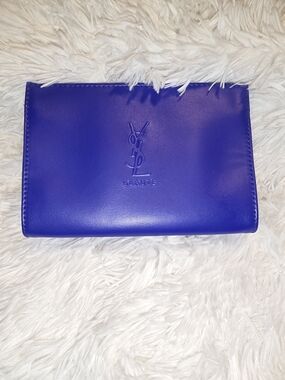Yves Saint Laurent (YSL) Beauté Purple Cosmetic Pouch